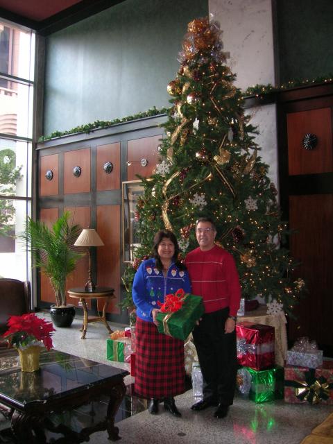 Ann & Roger in Front of the Tree